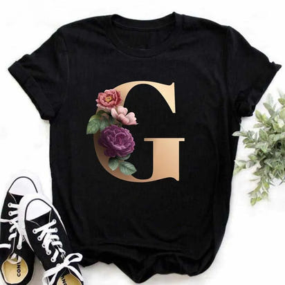 Chic Alphabet Print Eco Tee™