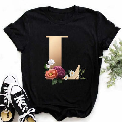 Chic Alphabet Print Eco Tee™