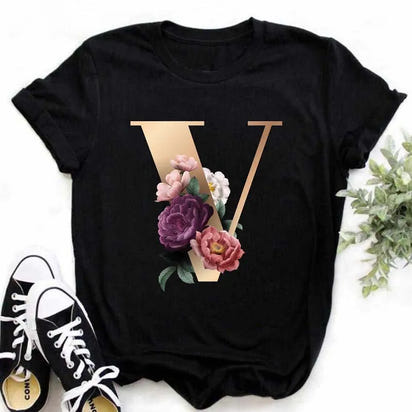 Chic Alphabet Print Eco Tee™