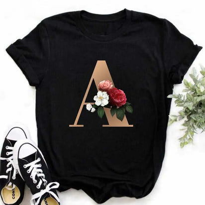Chic Alphabet Print Eco Tee™