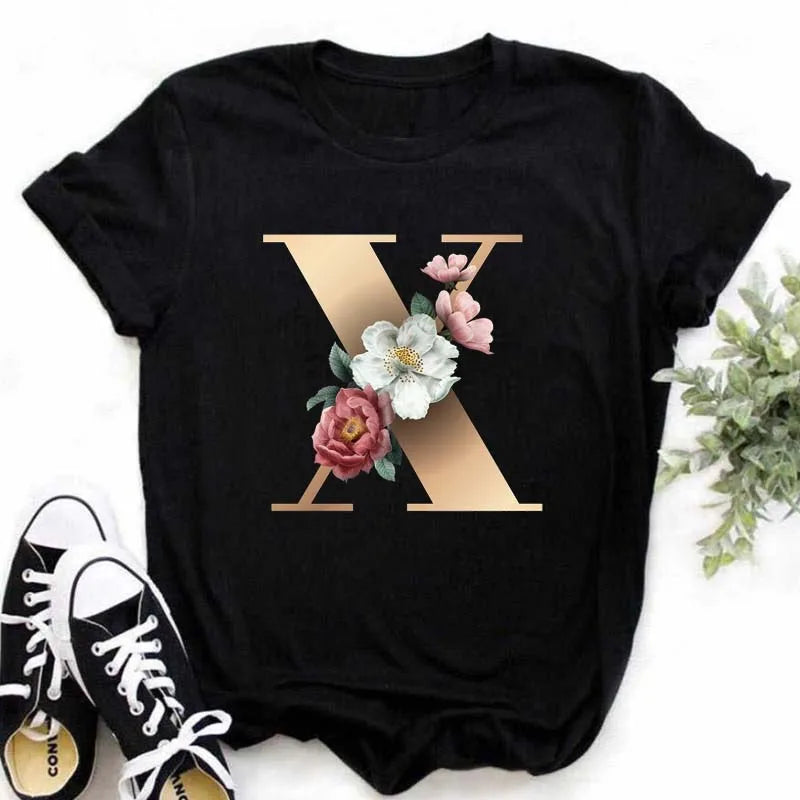 Chic Alphabet Print Eco Tee™