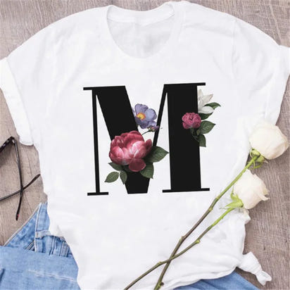 Chic Alphabet Print Eco Tee™