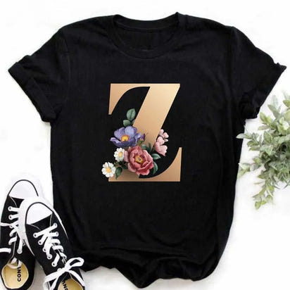 Chic Alphabet Print Eco Tee™