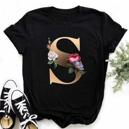 Chic Alphabet Print Eco Tee™
