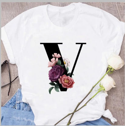 Chic Alphabet Print Eco Tee™