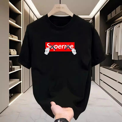 2025 New Design Trendy Brand Loose Men's and Women's T-shirts Pure Cotton Sports Fashion Casual Sports Boys and Girls Tops