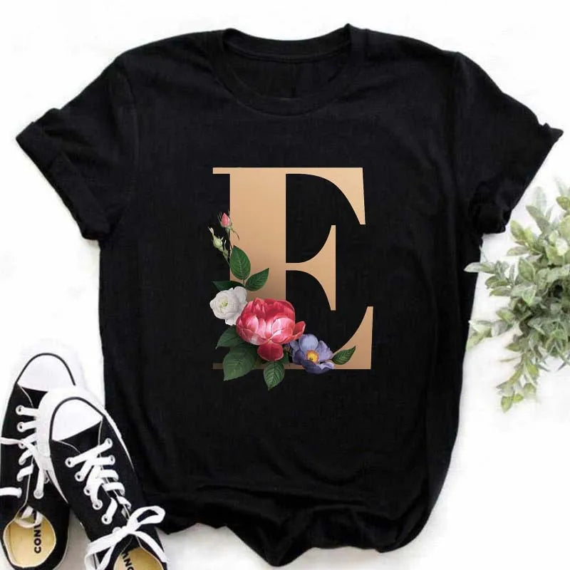 Chic Alphabet Print Eco Tee™