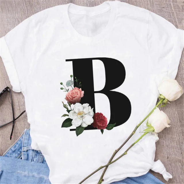 Chic Alphabet Print Eco Tee™
