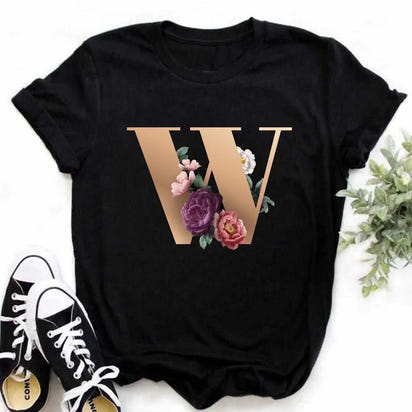 Chic Alphabet Print Eco Tee™