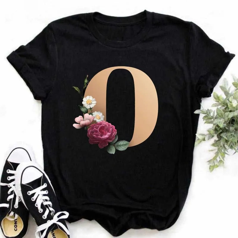 Chic Alphabet Print Eco Tee™