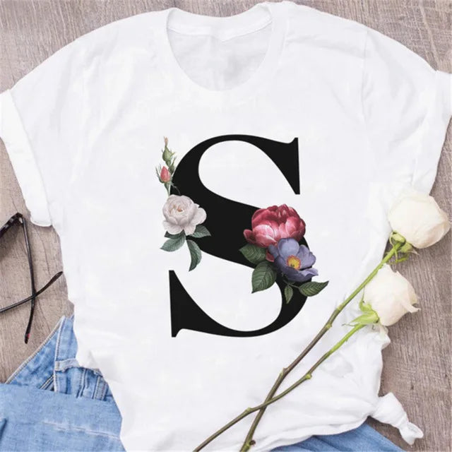 Chic Alphabet Print Eco Tee™