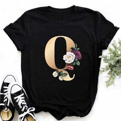 Chic Alphabet Print Eco Tee™