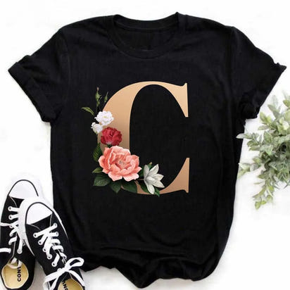Chic Alphabet Print Eco Tee™