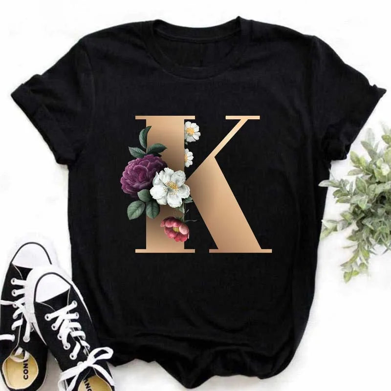 Chic Alphabet Print Eco Tee™