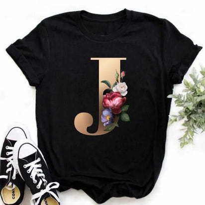 Chic Alphabet Print Eco Tee™