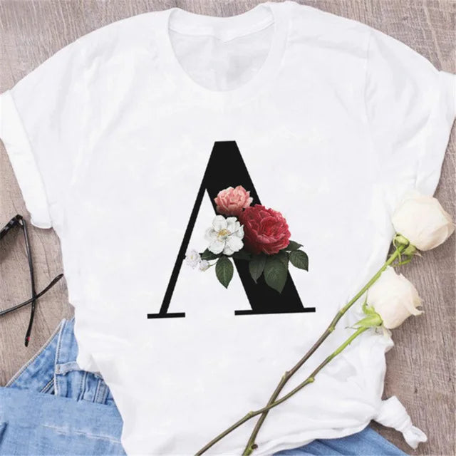 Chic Alphabet Print Eco Tee™